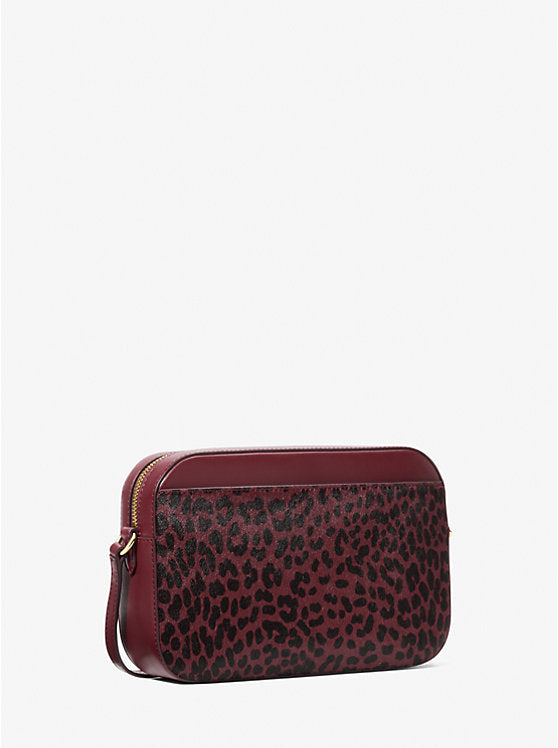 (PREORDER) Michael Kors - Jet Set Large Leopard-Print Calf Hair Crossbody Bag 35F4GTTC9H