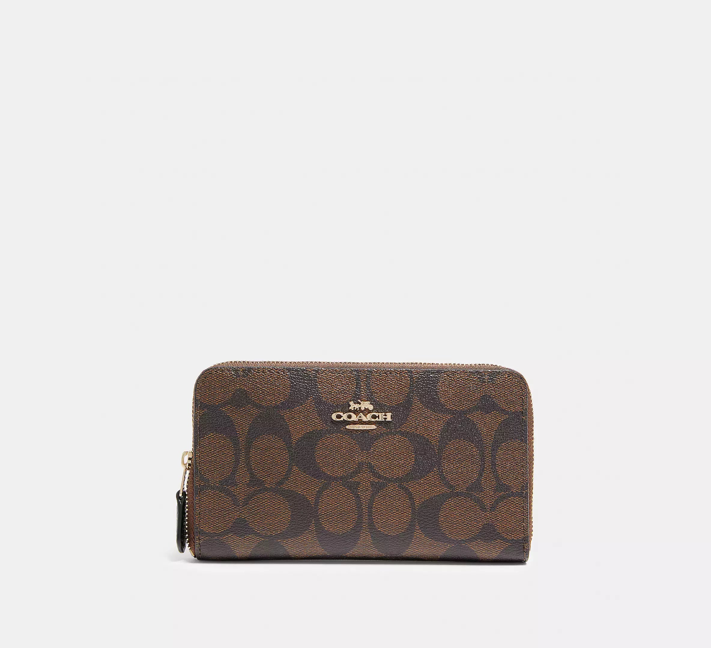 (PREORDER) COACH - Medium Id Zip Wallet In Signature Canvas 88913