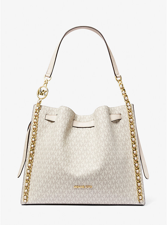 (PREORDER) Michael Kors - Mina Large Signature Logo Chain Shoulder Bag 35H3G4ML3B