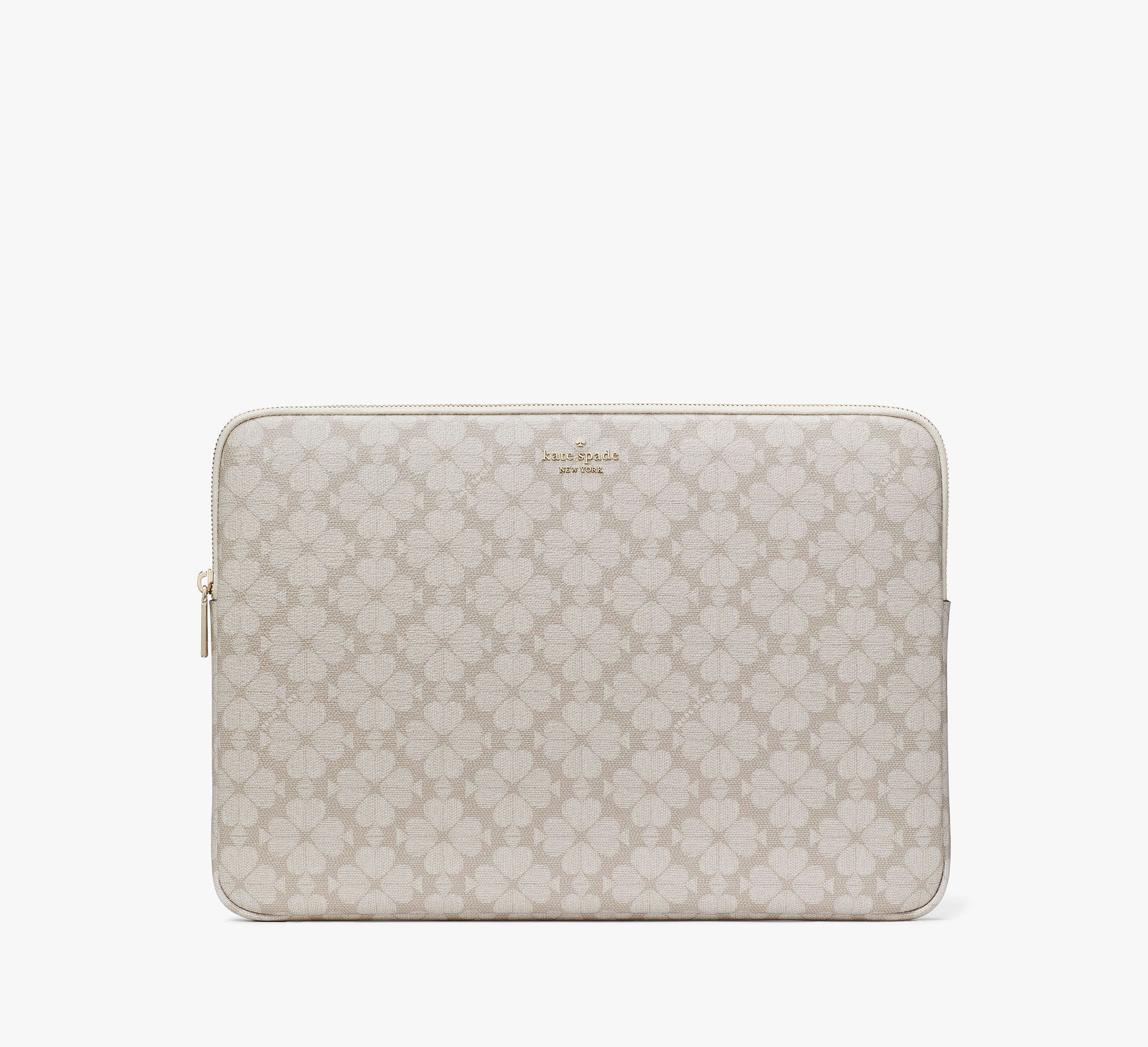 (ETA ERLY APRIL🇲🇾) KATE SPADE - Spade Flower Universal Laptop Sleeve KG706 Dark Beige Multi