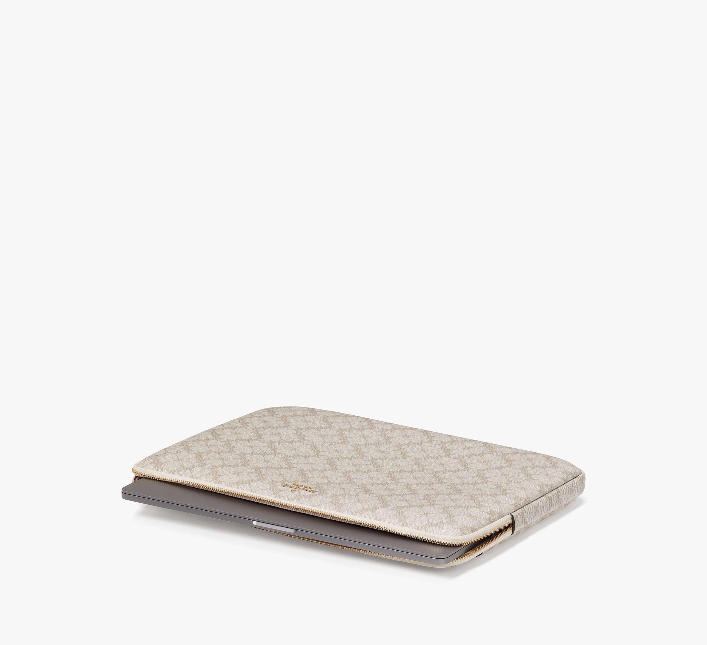 (ETA ERLY APRIL🇲🇾) KATE SPADE - Spade Flower Universal Laptop Sleeve KG706 Dark Beige Multi