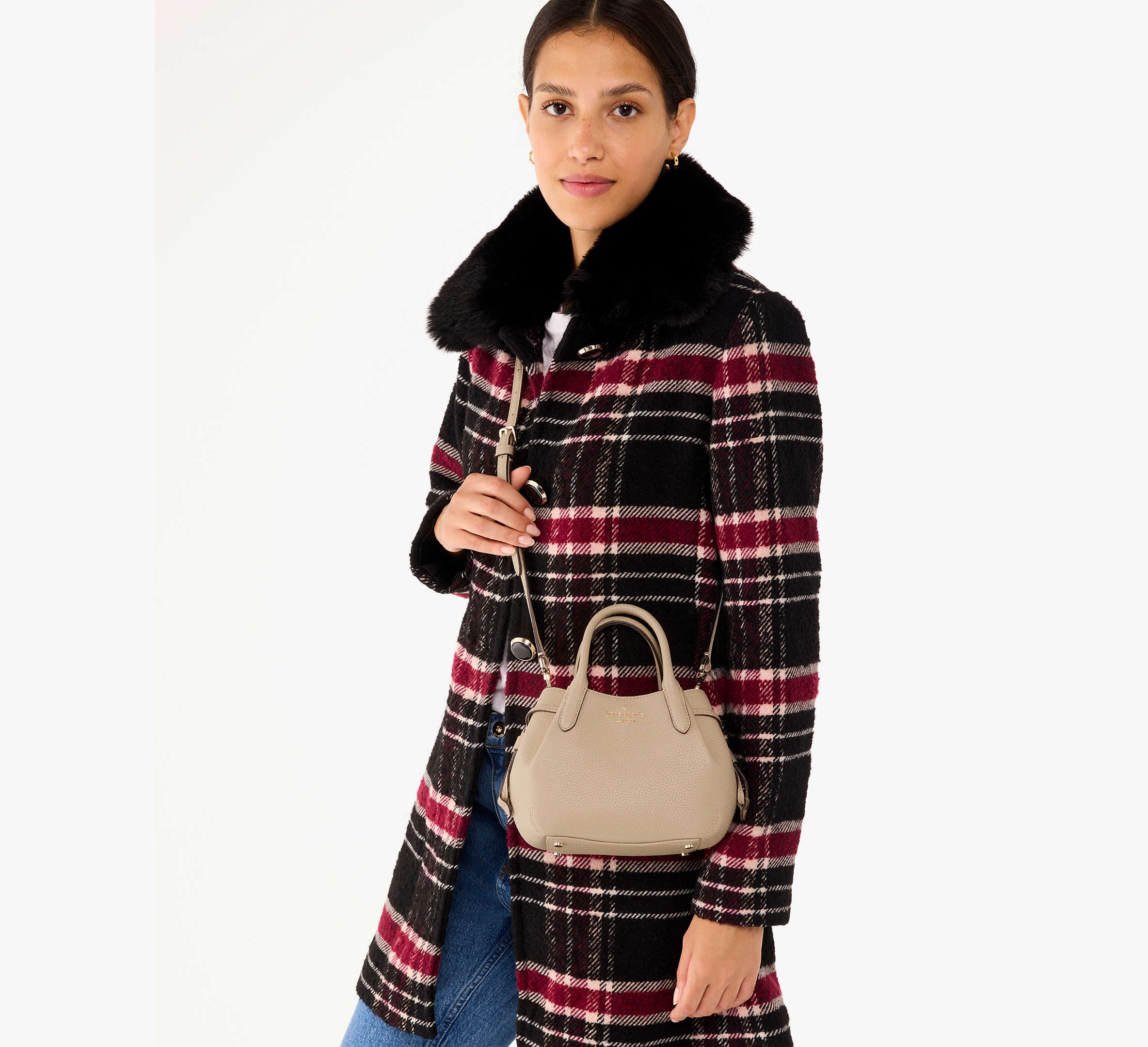 (READY STOCK🇲🇾) Kate Spade - Dumpling Mini Satchel KI859 Light Sand