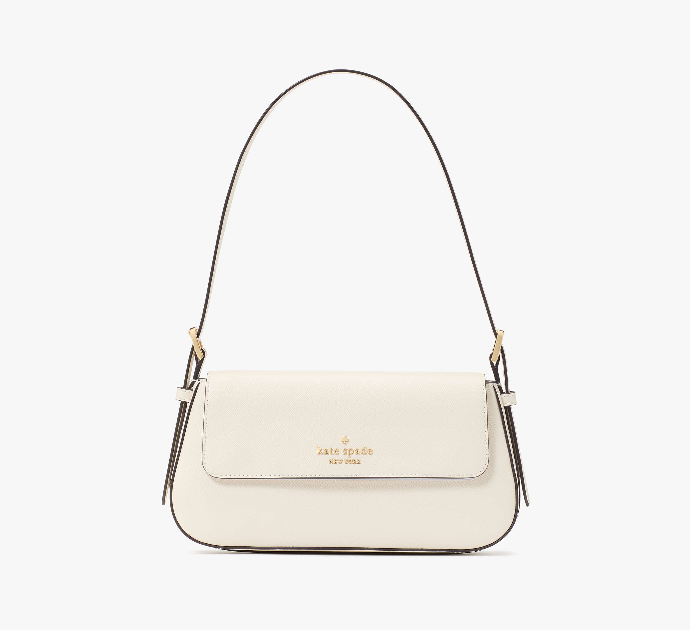 (PREORDER) Kate Spade - Madison Saffiano Leather Small Flap Shoulder Bag KK952 Meringue