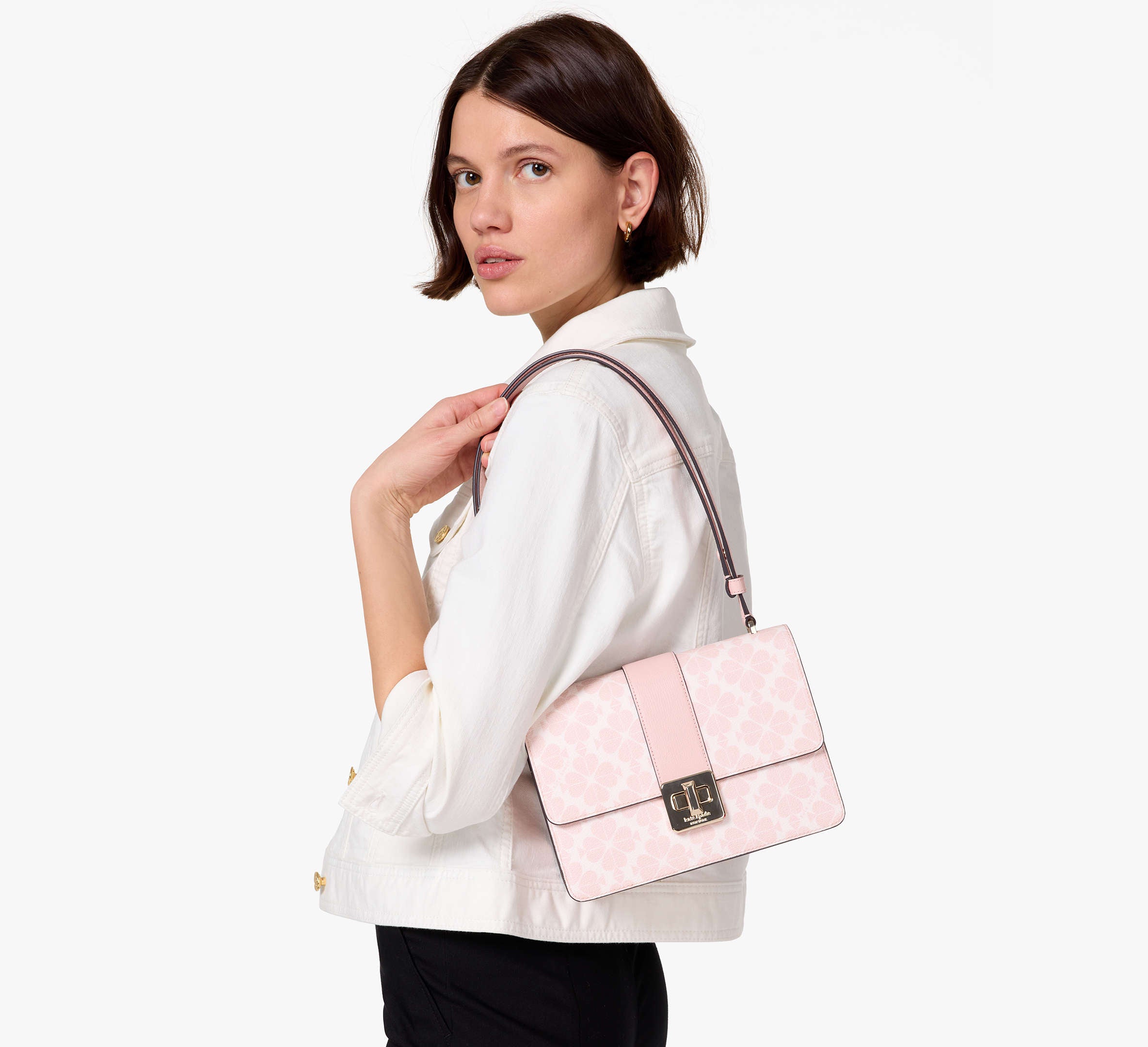 (PREORDER) Kate Spade - Spade Flower Small Flap Shoulder Bag KK999