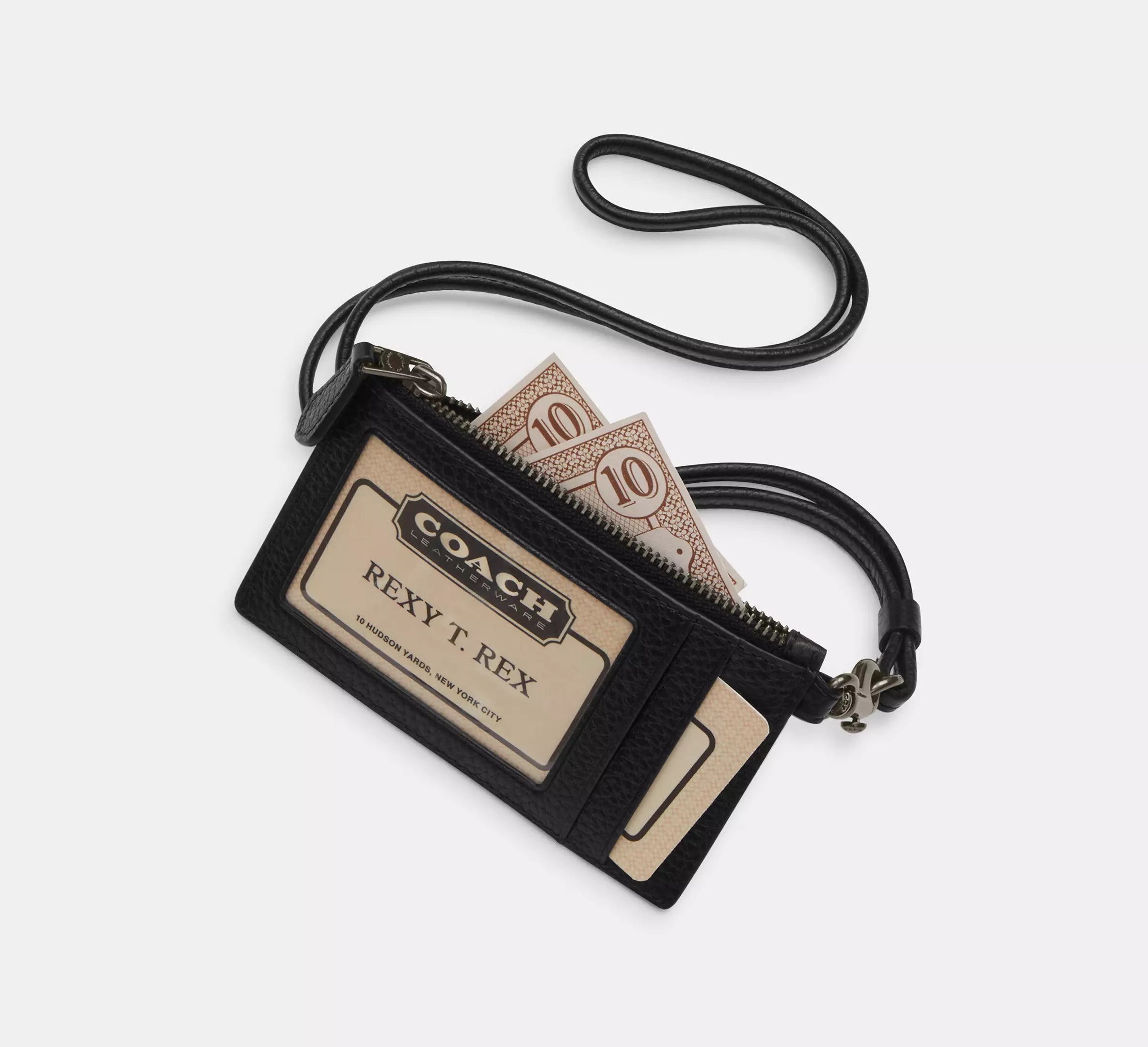 (PREORDER) COACH - Zip Lanyard Card Case CAJ45 | Zip Lanyard Card Case In Signature Canvas CAJ46