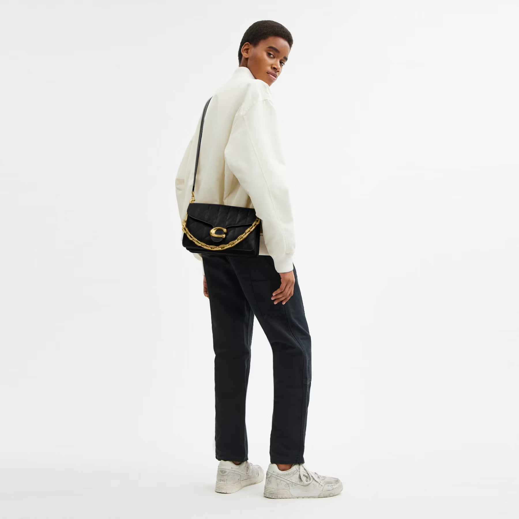 (PREORDER) COACH - CHAIN TABBY SHOULDER BAG WITH QUILTING CAF55