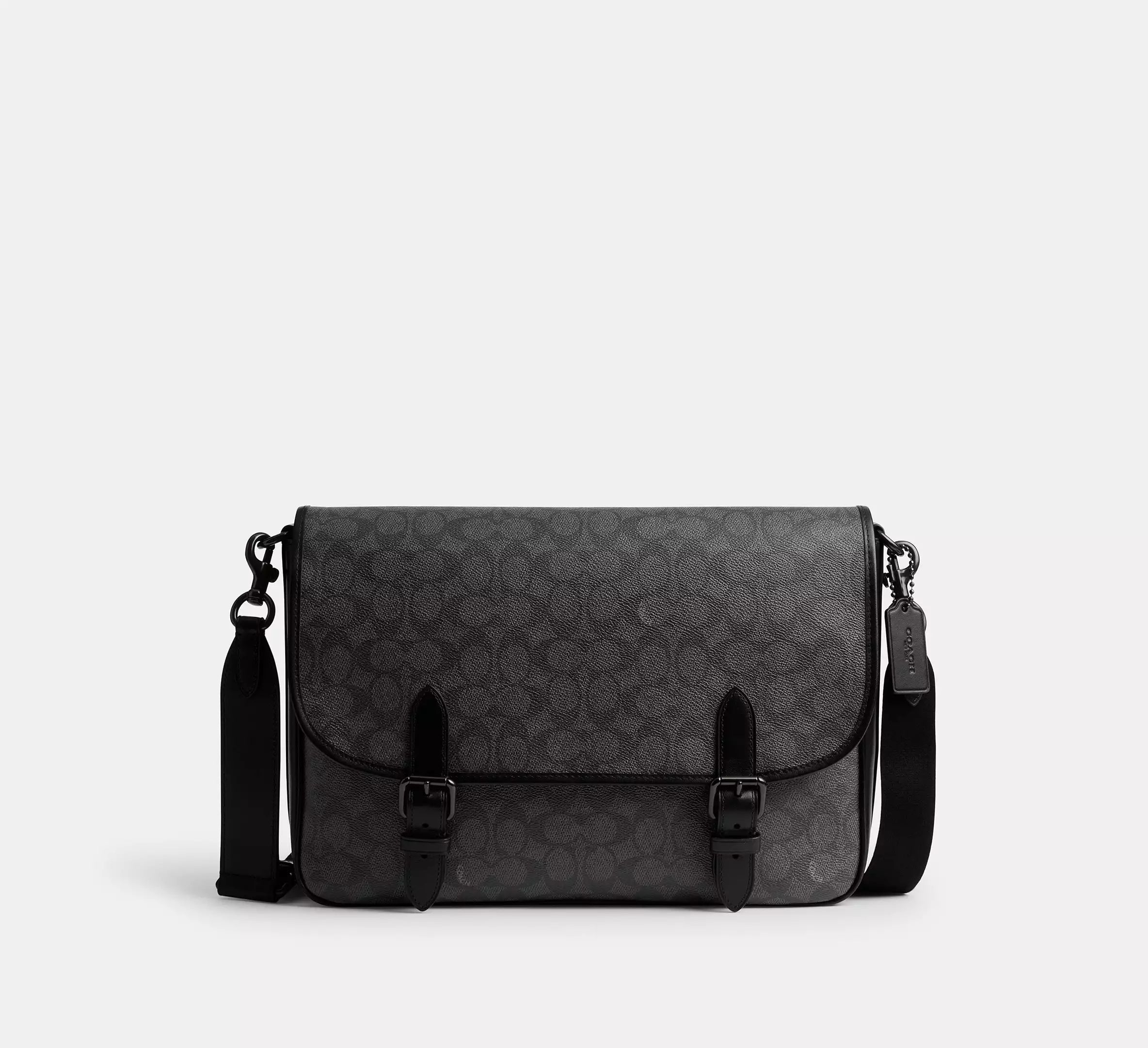 (PREORDER) COACH - Hitch Messenger Bag CAH91 | Signature Canvas CAH92