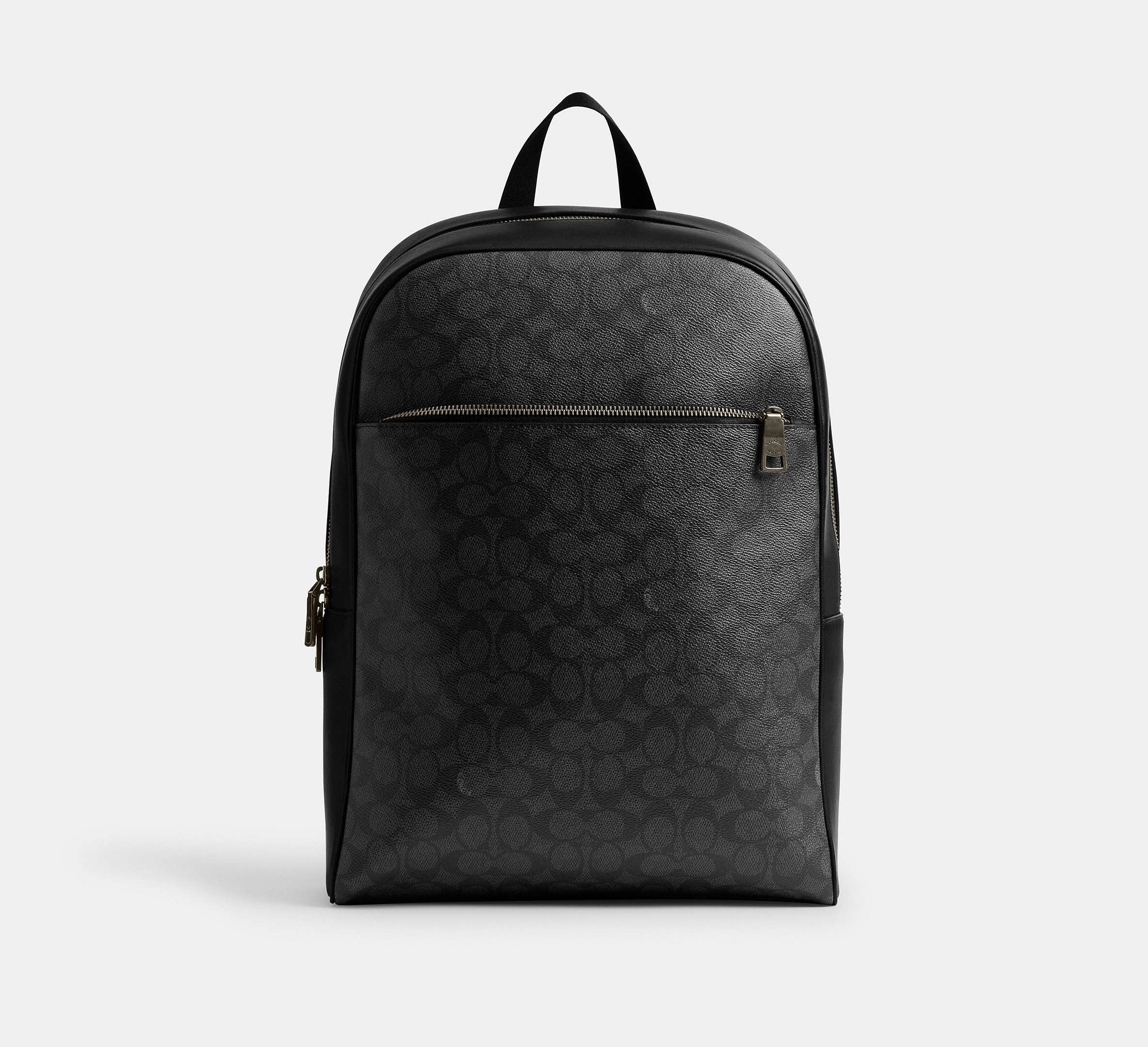 (PREORDER) COACH - Owen Backpack In Signature Canvas CAJ90 Charcoal Black