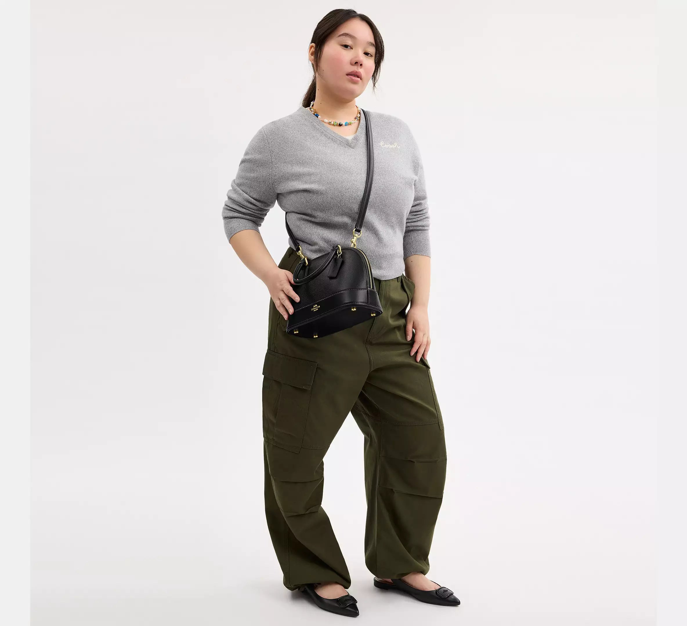 (PREORDER) COACH - Sabrina Satchel Bag CAM55 | Signature Canvas CAS19 | Colorblock CAM56