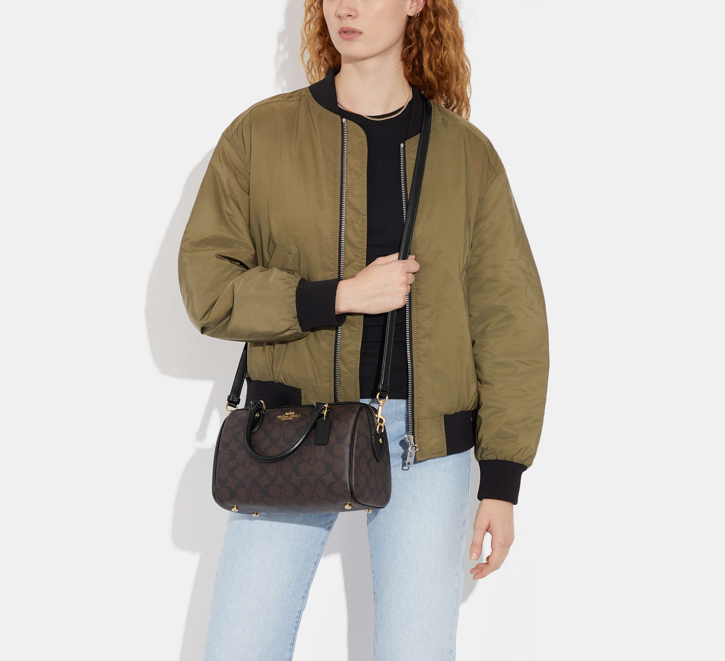 (PREORDER) COACH - Rowan Satchel Bag In Signature Canvas CH280 CS188