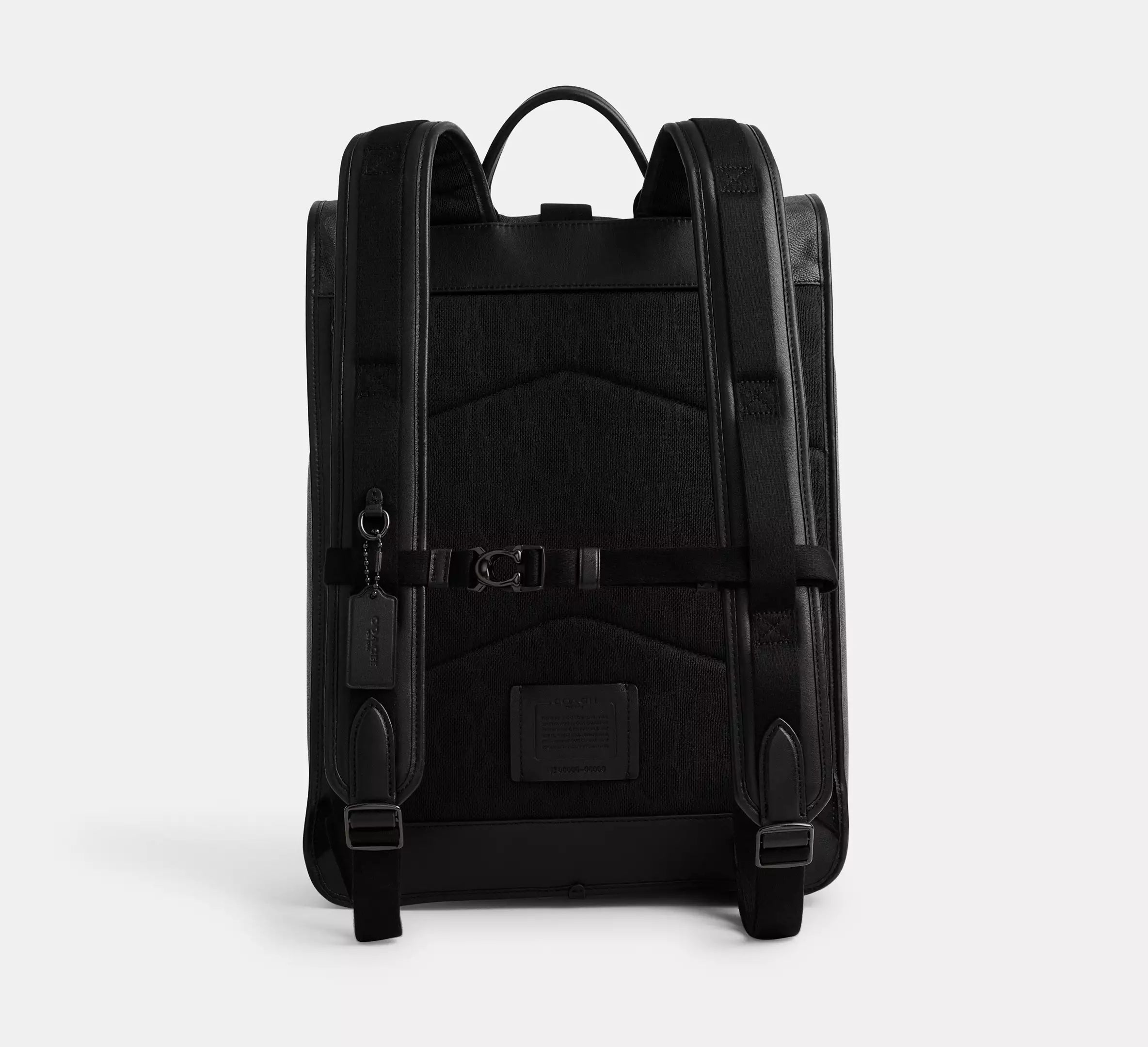 (PREORDER) COACH - BECK ROLL TOP BACKPACK IN SIGNATURE CANVAS CL252 Charcoal Black