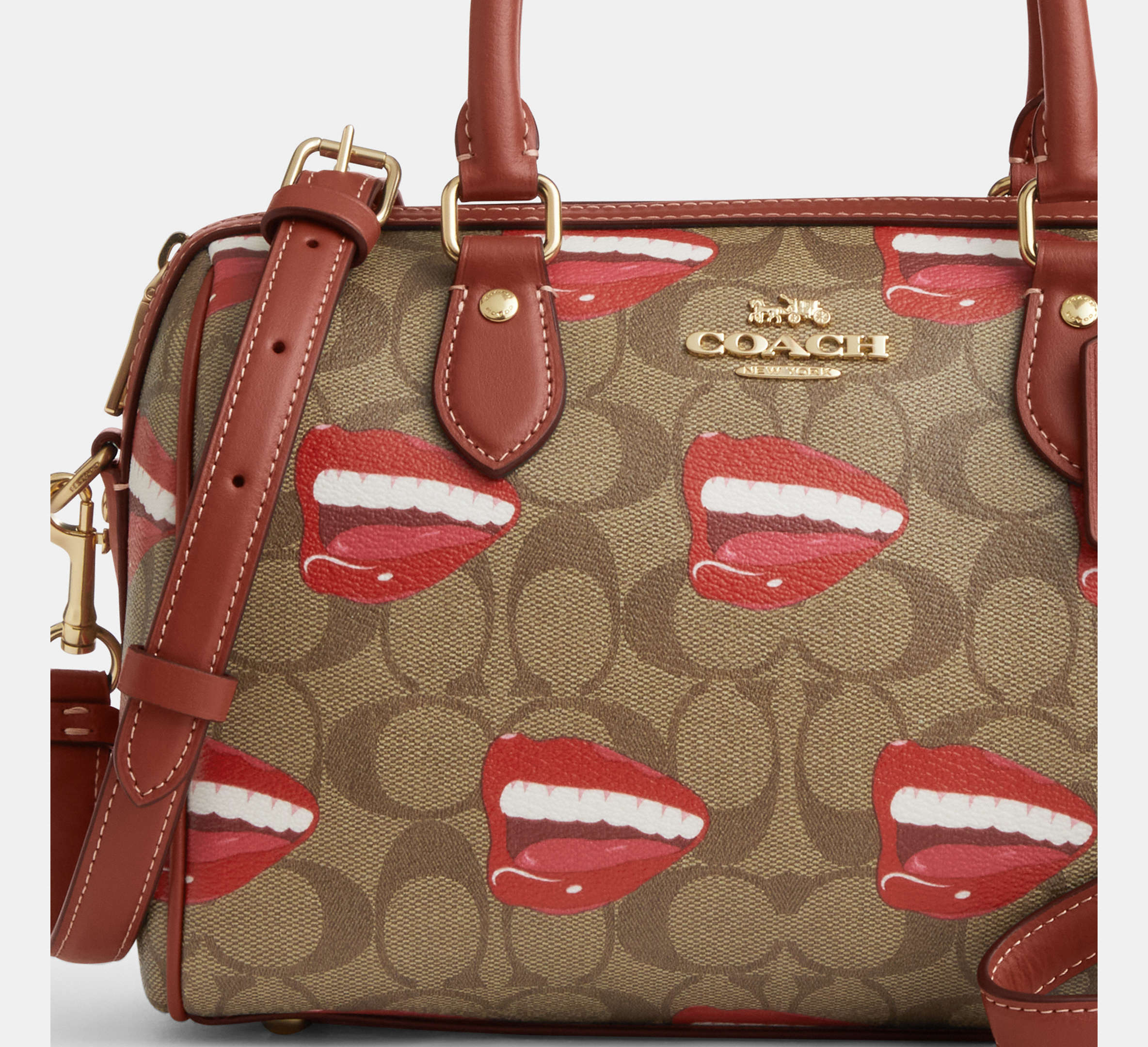 (PREORDER) COACH - Coach X Tom Wesselmann Rowan Satchel Bag In Signature Canvas CQ033