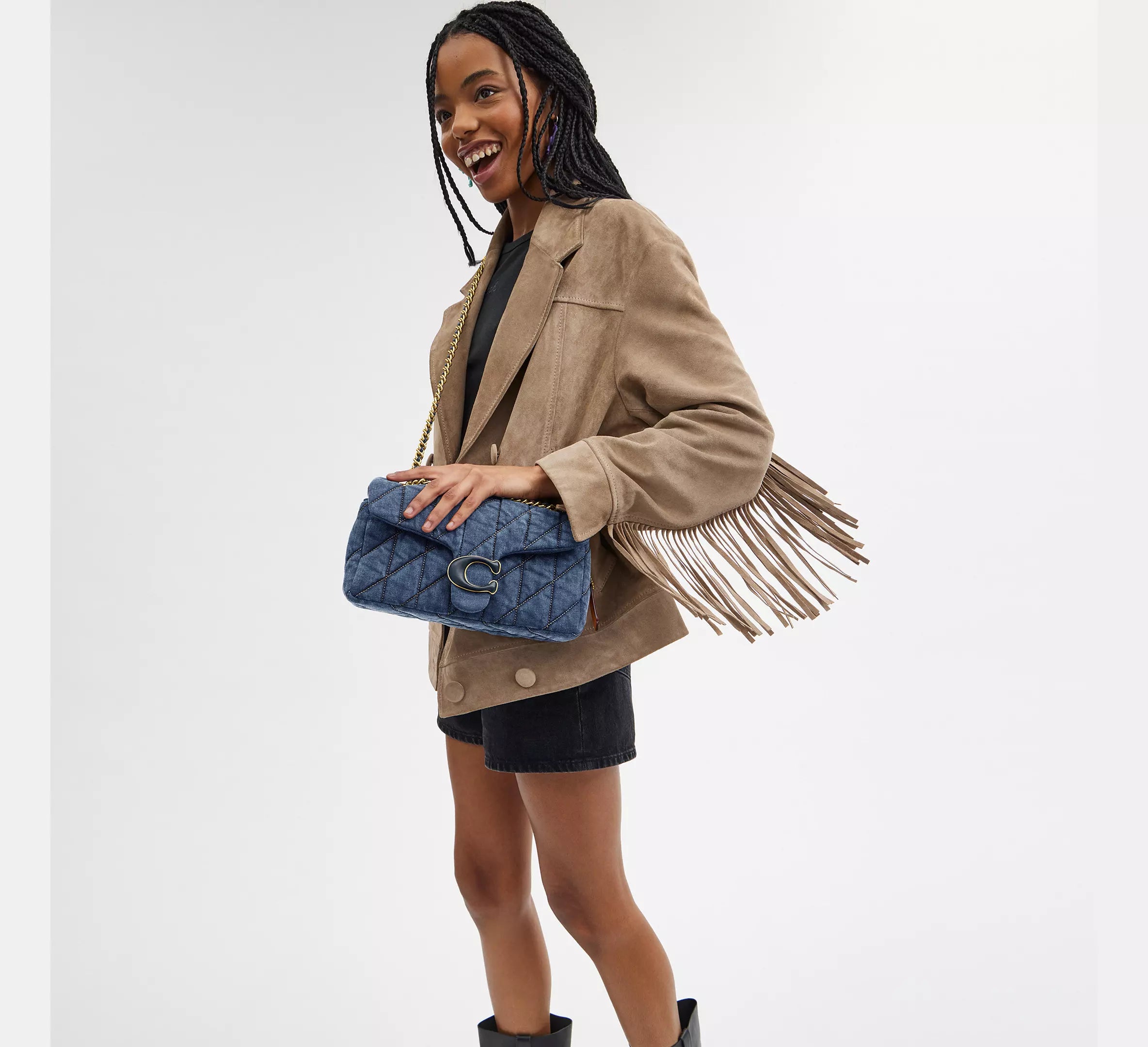 (PREORDER) COACH - Tabby Shoulder Bag 26 With Quilting CR704 Indigo