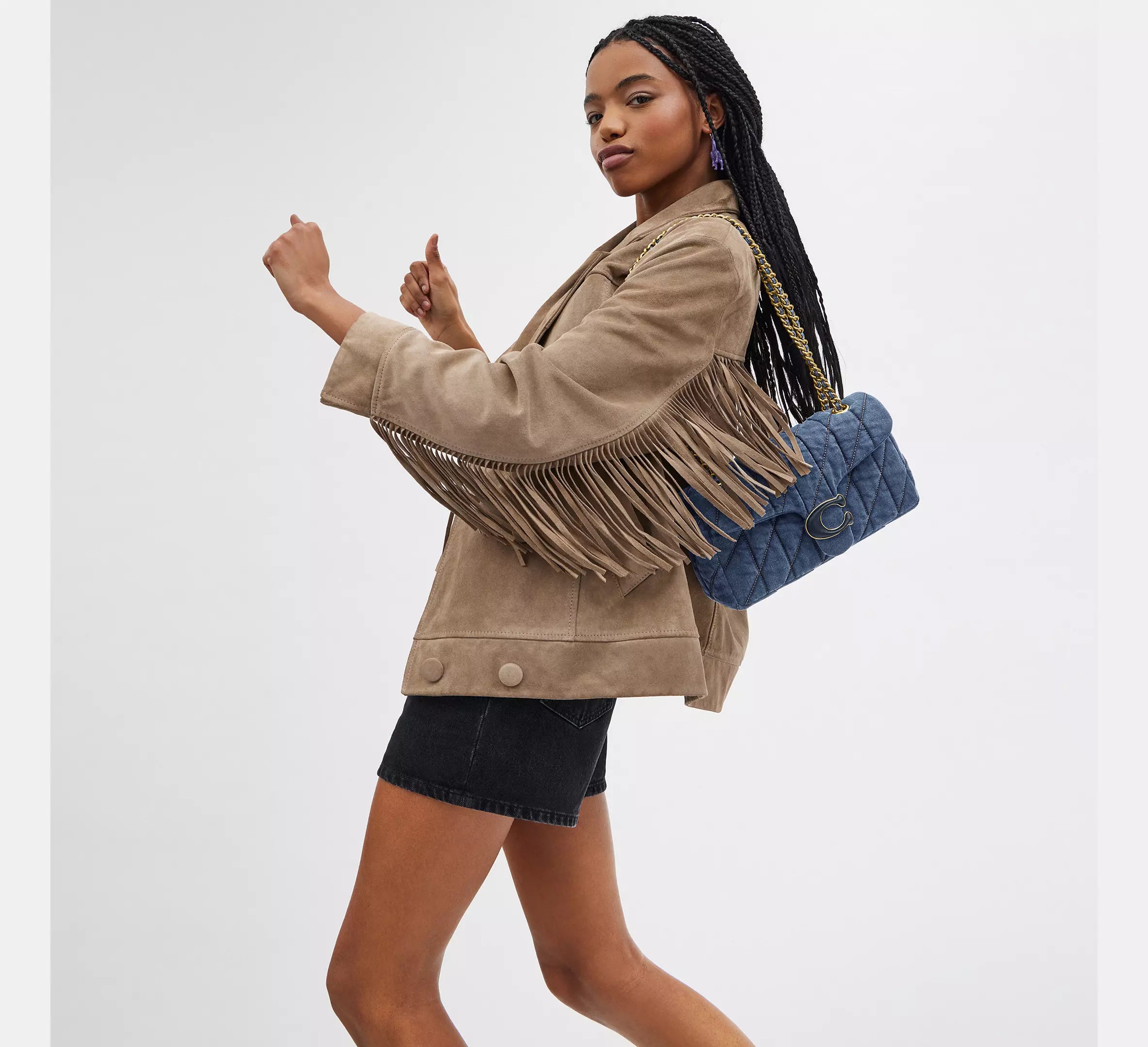 (PREORDER) COACH - Tabby Shoulder Bag 26 With Quilting CR704 Indigo