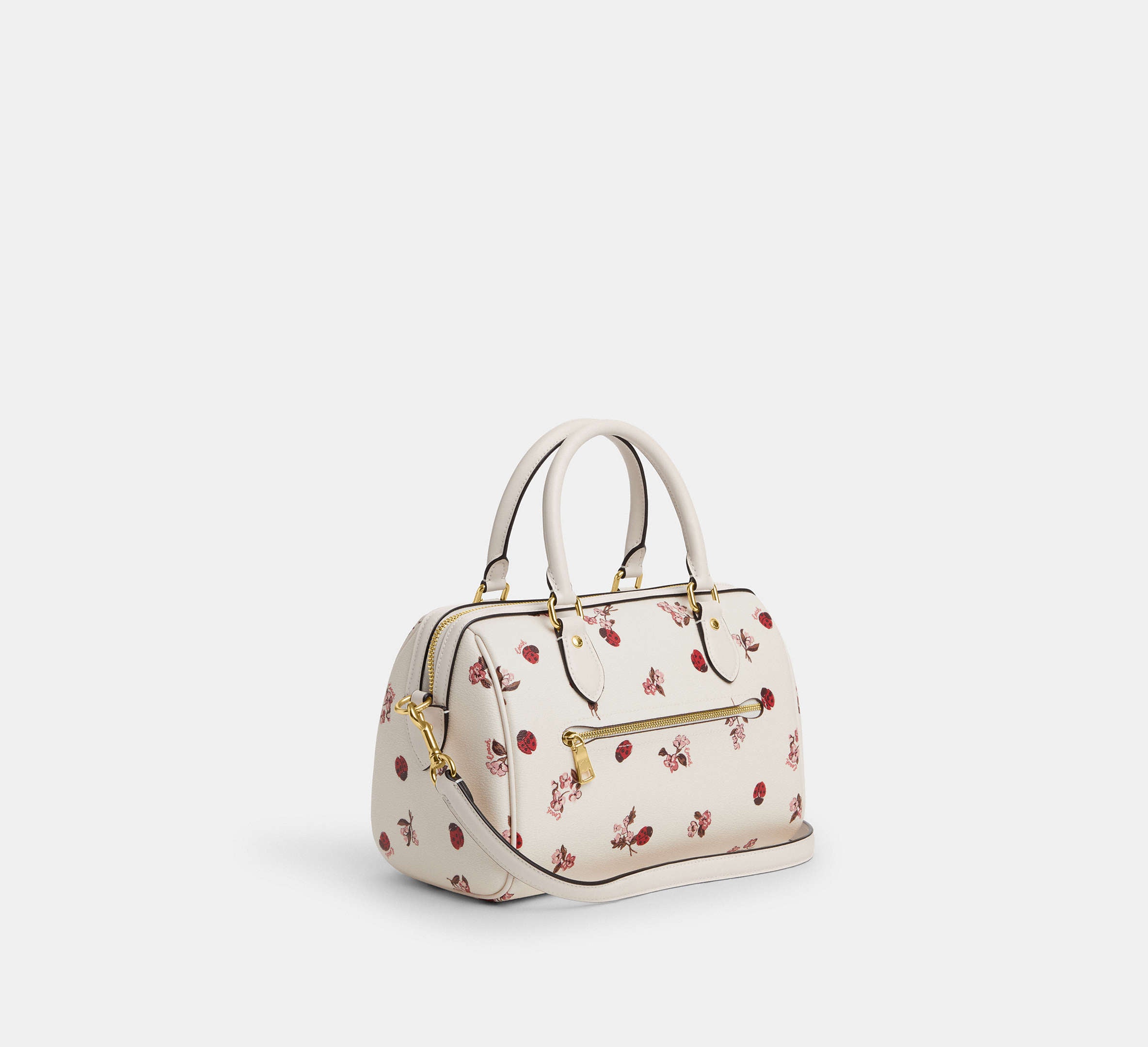 (PREORDER) COACH - Rowan Satchel Bag With Ladybug Floral Print CU272