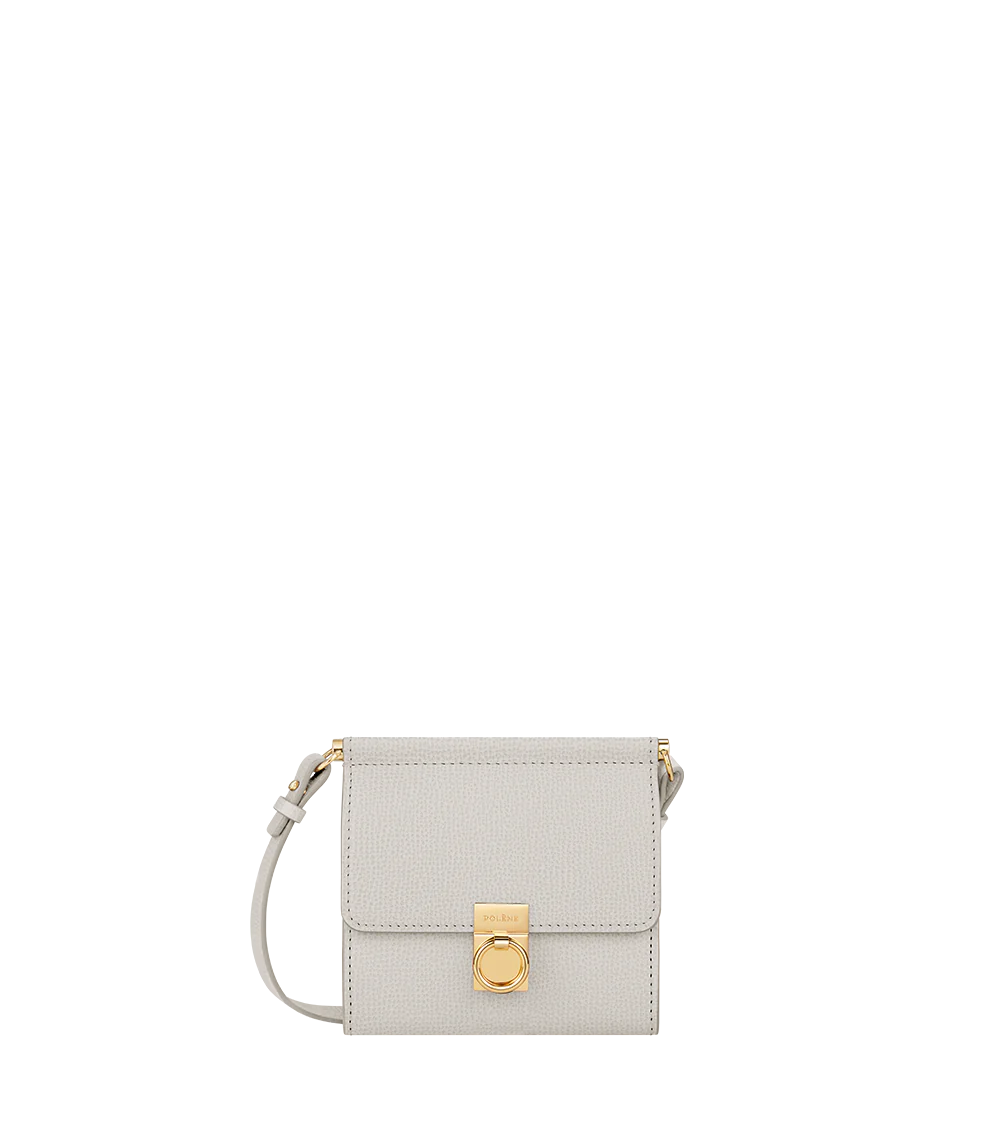 (PREORDER) POLENE - Wallet Number Seven Shoulder Strap Grained