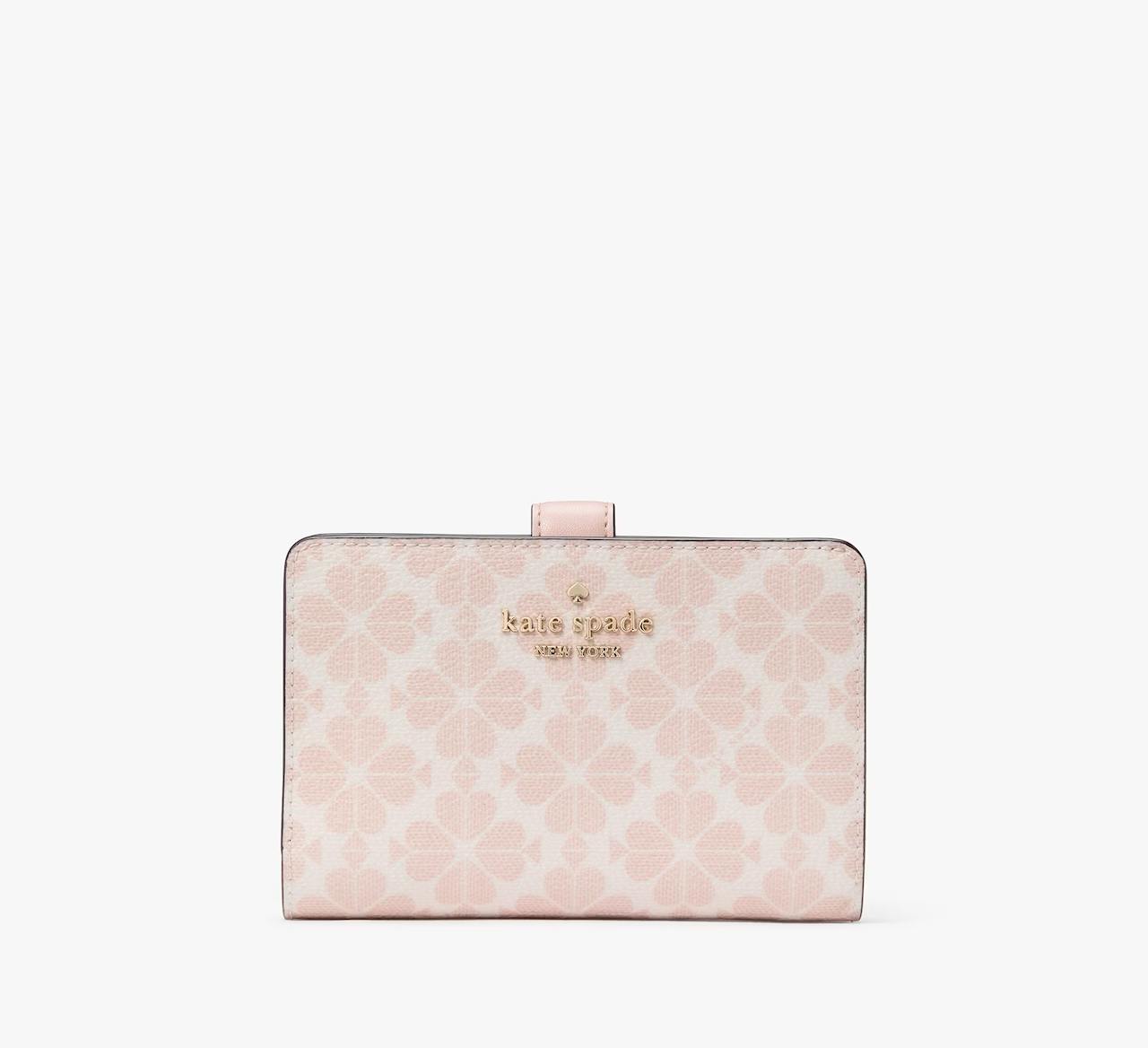 (PREORDER) KATE SPADE - Signature Spade Flower Medium Compact Bifold Wallet KG488