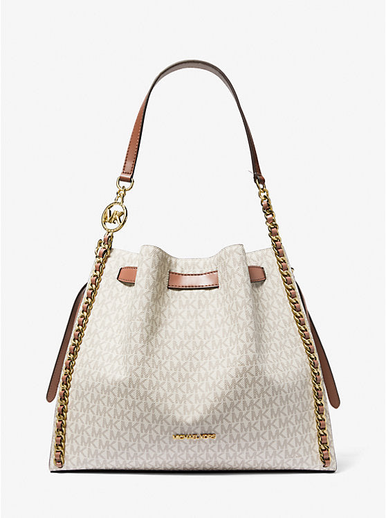 (PREORDER) Michael Kors - Mina Large Signature Logo Chain Shoulder Bag 35H3G4ML3B