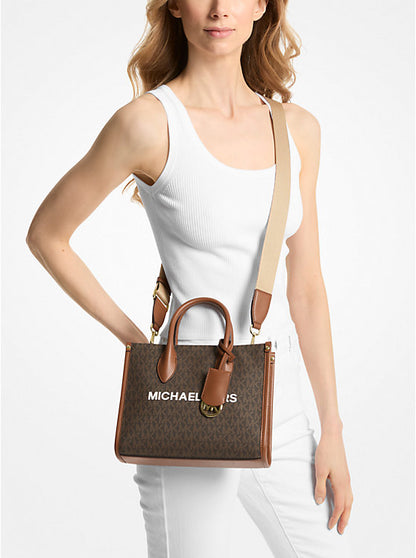 (PREORDER) MICHAEL KORS - Mirella Small Signature Logo Crossbody Bag 35S4G7ZC5B BROWN