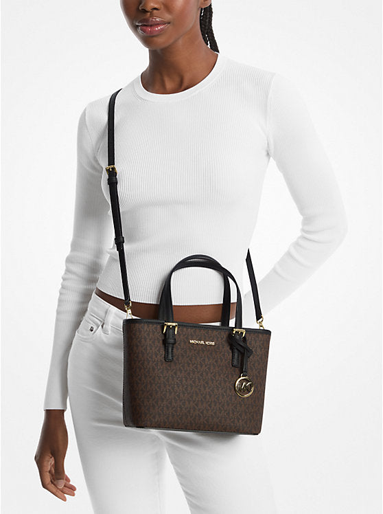 (PREORDER) MICHAEL KORS -Jet Set Travel Extra-Small Logo Top-Zip Tote Bag 35T9GTVT0B