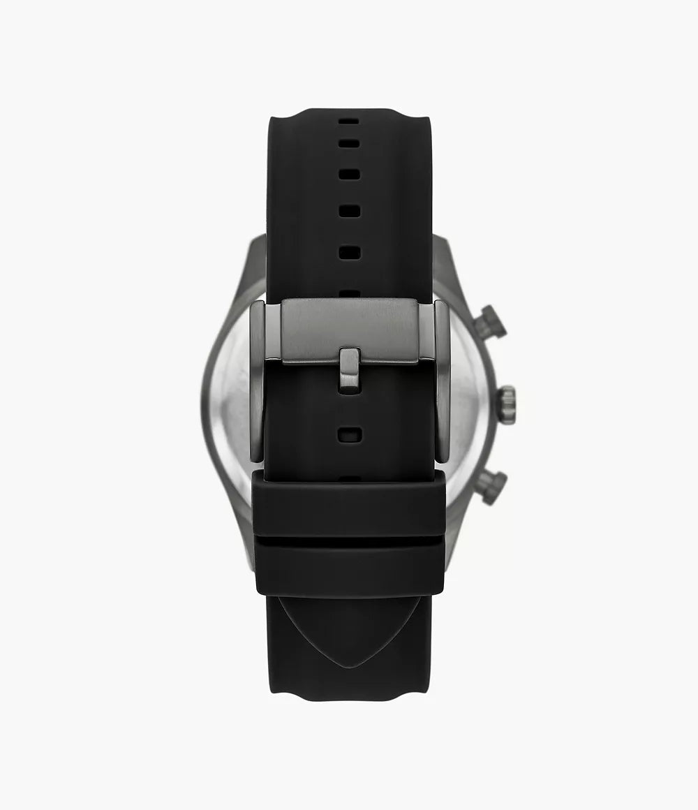 (PREORDER) FOSSIL - Sullivan Multifunction Black Silicone Watch BQ2746