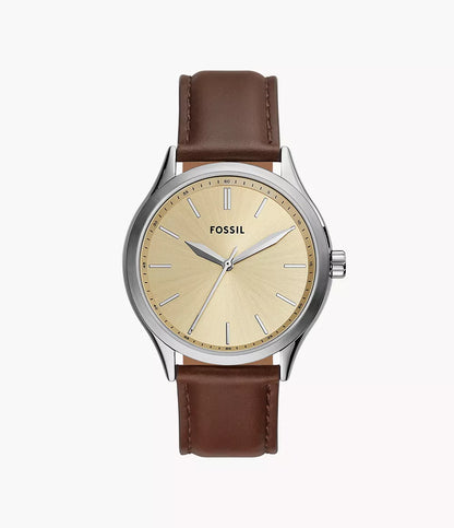 (PREORDER) FOSSIL - Fenmore Three-Hand Brown Leather Watch BQ2863 BQ2864 BQ2865