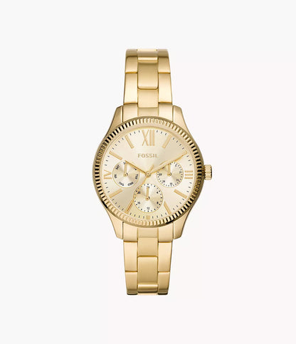 (PREORDER) FOSSIL - Rye Multifunction Rose Stainless Steel Watch BQ3692 BQ3691 BQ3757 BQ3761 BQ3762