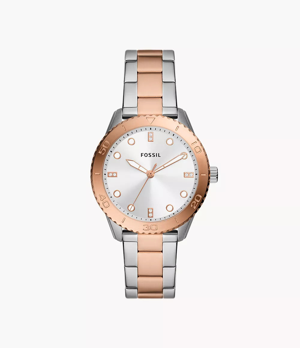 (PREORDER) FOSSIL - Dayle Three-Hand Stainless Steel Watch BQ3885 BQ3886 BQ3887 BQ3888