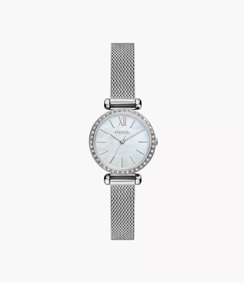 (PREORDER) FOSSIL - Tillie Mini Three-Hand Stainless Steel Mesh Watch BQ3898 BQ3897 BQ3896