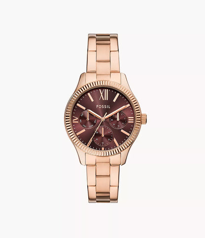 (PREORDER) FOSSIL - Rye Multifunction Rose Stainless Steel Watch BQ3692 BQ3691 BQ3757 BQ3761 BQ3762