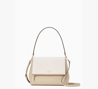 (PREORDER) KATE SPADE - Leila Medium Flap Shoulder Bag K6762 Light Sand Multi