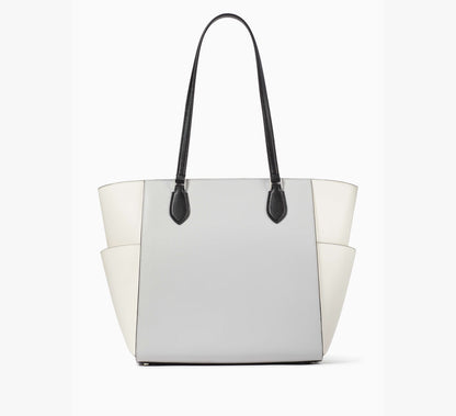 (PREORDER) KATE SPADE - Madison Laptop Tote KC619 Platinum Grey Multi