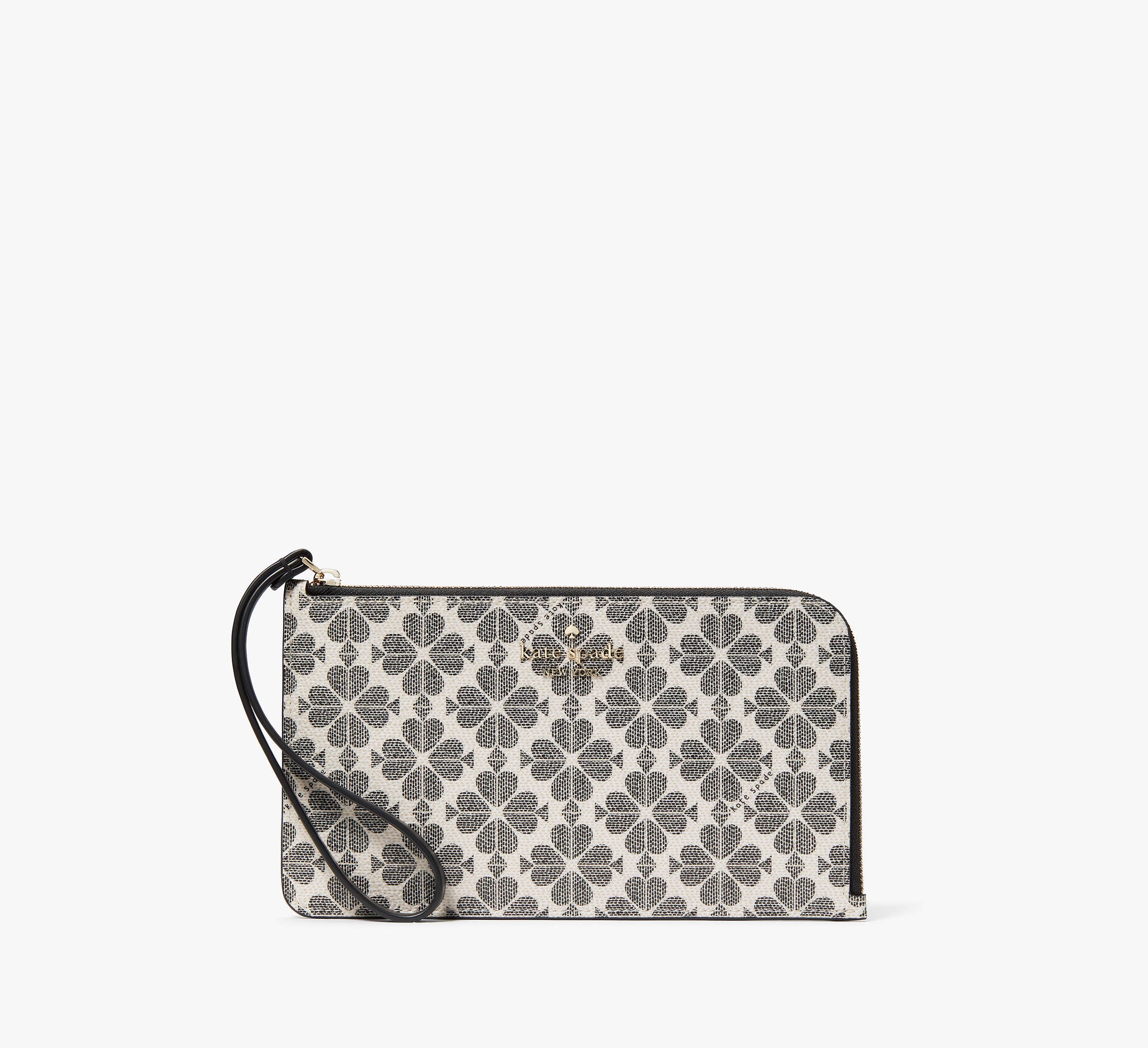 (PREORDER) KATE SPADE - Lucy Spade Flower Medium L-zip Wristlet KG487