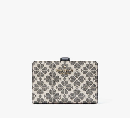 (PREORDER) KATE SPADE - Signature Spade Flower Medium Compact Bifold Wallet KG488