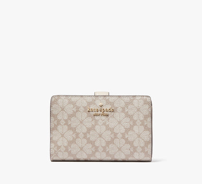 (PREORDER) KATE SPADE - Signature Spade Flower Medium Compact Bifold Wallet KG488