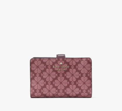 (PREORDER) KATE SPADE - Signature Spade Flower Medium Compact Bifold Wallet KG488