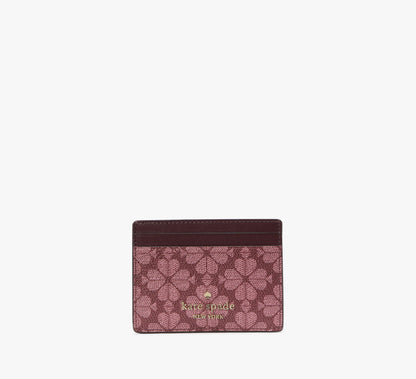 (PREORDER) KATE SPADE - Signature Spade Flower Small Slim Card Holder KG492