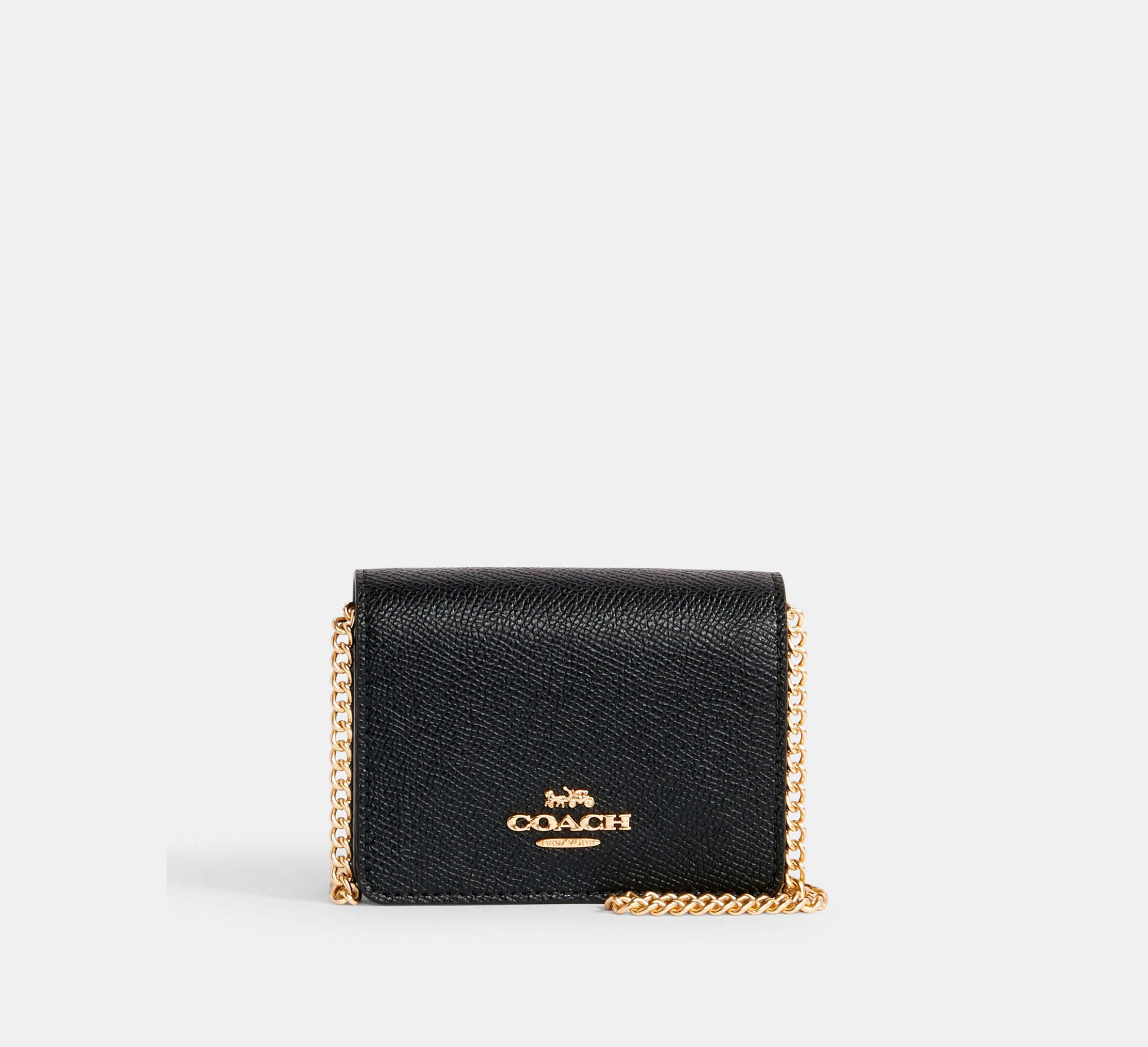 (PREORDER) COACH - Mini Wallet On A Chain In Signature Canvas 6650