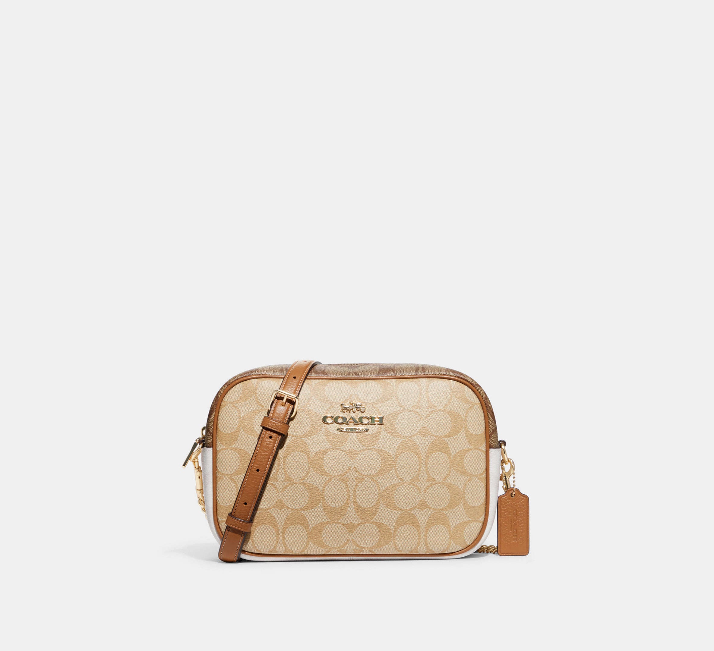 (PREORDER) COACH - Jamie Camera Bag In Blocked Signature Canvas CA172 Light Khaki Chalk Multi