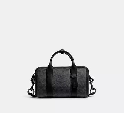 (PREORDER) COACH - Gotham Duffle Bag 24 In Signature Canvas CA186 Charcoal Black