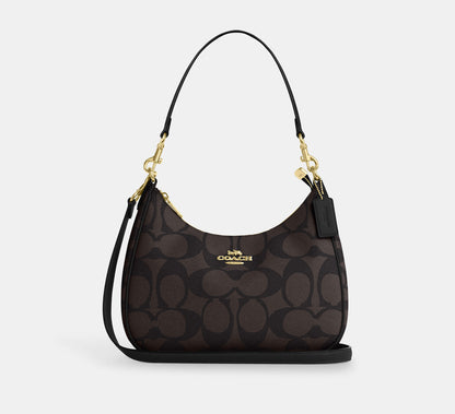 (PREORDER) COACH - Teri Hobo In Signature Canvas CV940 | CAA69