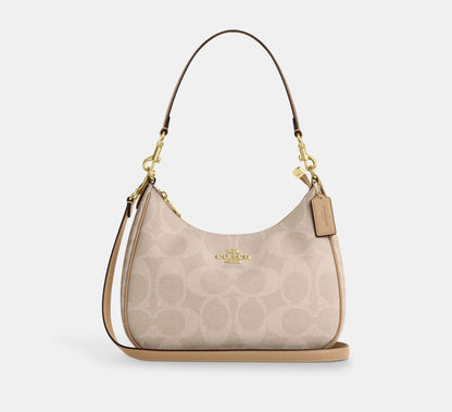 (PREORDER) COACH - Teri Hobo In Signature Canvas CV940 | CAA69