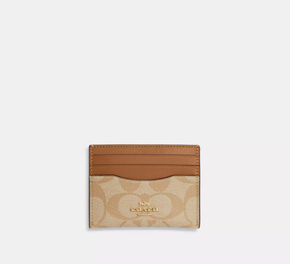 (PREORDER) COACH - Slim Id Card Case In Signature Canvas CH415