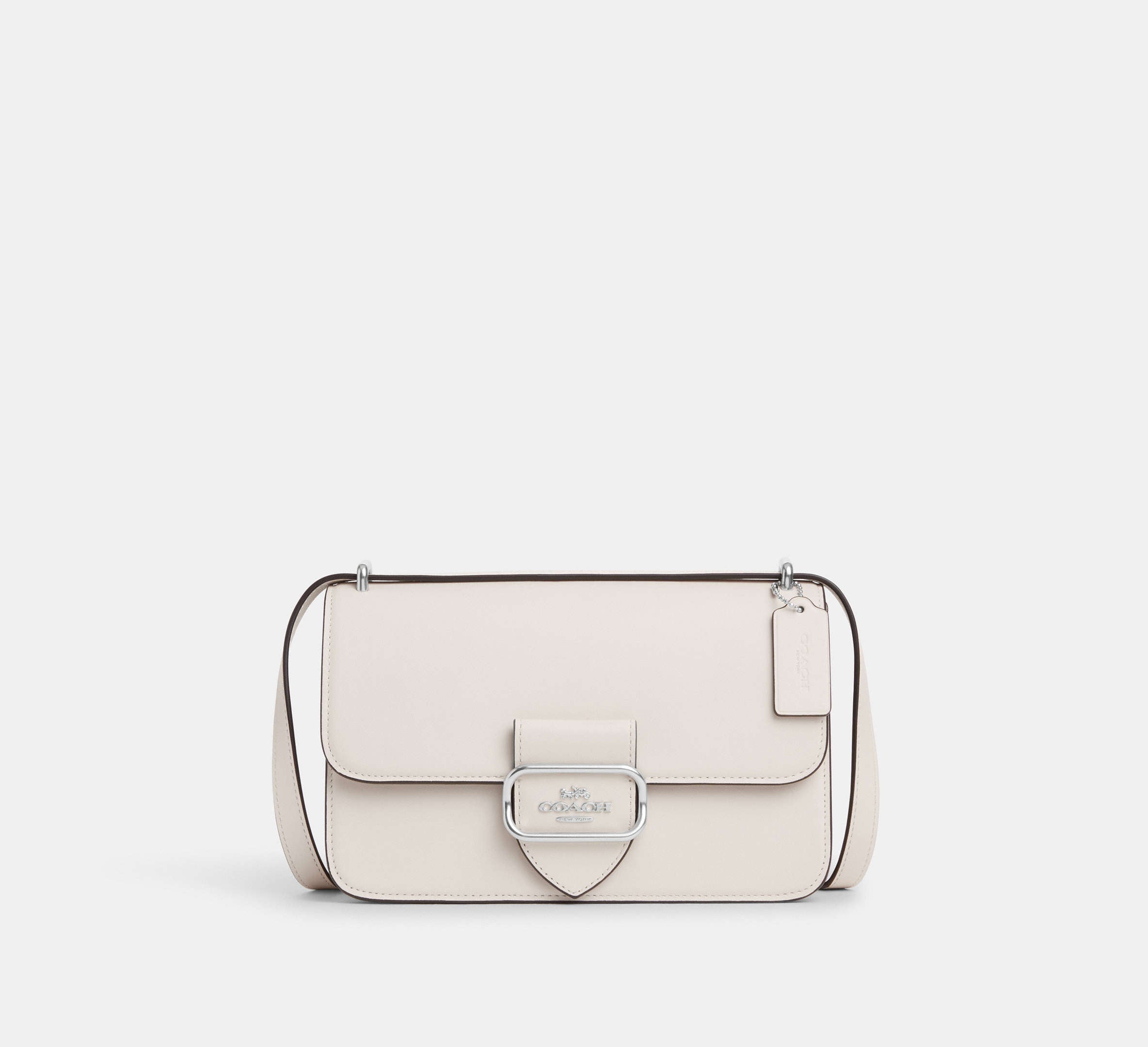 (PREORDER) COACH - Large Morgan Square Crossbody CM090 Silver/Chalk