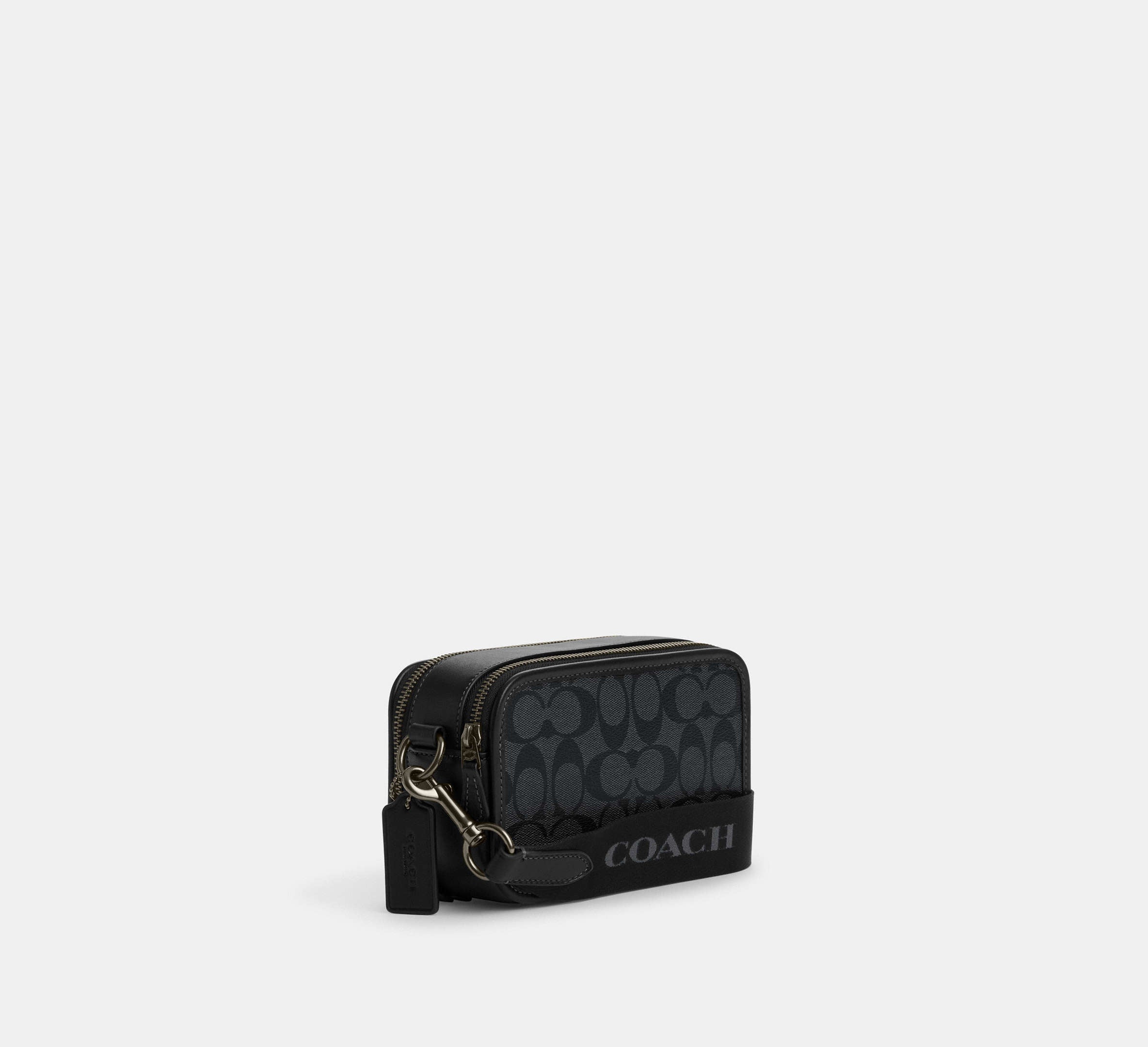 (PREORDER) COACH - Wyatt Crossbody In Signature Canvas CM109 Gunmetal/Charcoal/Black