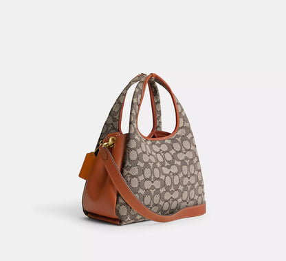 (PREORDER) COACH - LANA SHOULDER BAG 23 IN SIGNATURE JACQUARD CM550