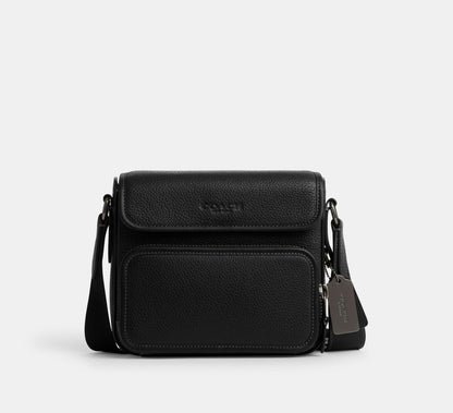 (PREORDER) COACH - Sullivan Flap Crossbody CN729 Gunmetal/Black