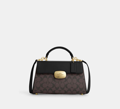 (PREORDER) COACH - Eliza Top Handle In Signature Canvas CP007