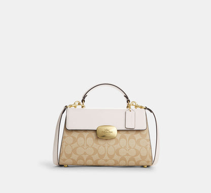 (PREORDER) COACH - Eliza Top Handle In Signature Canvas CP007