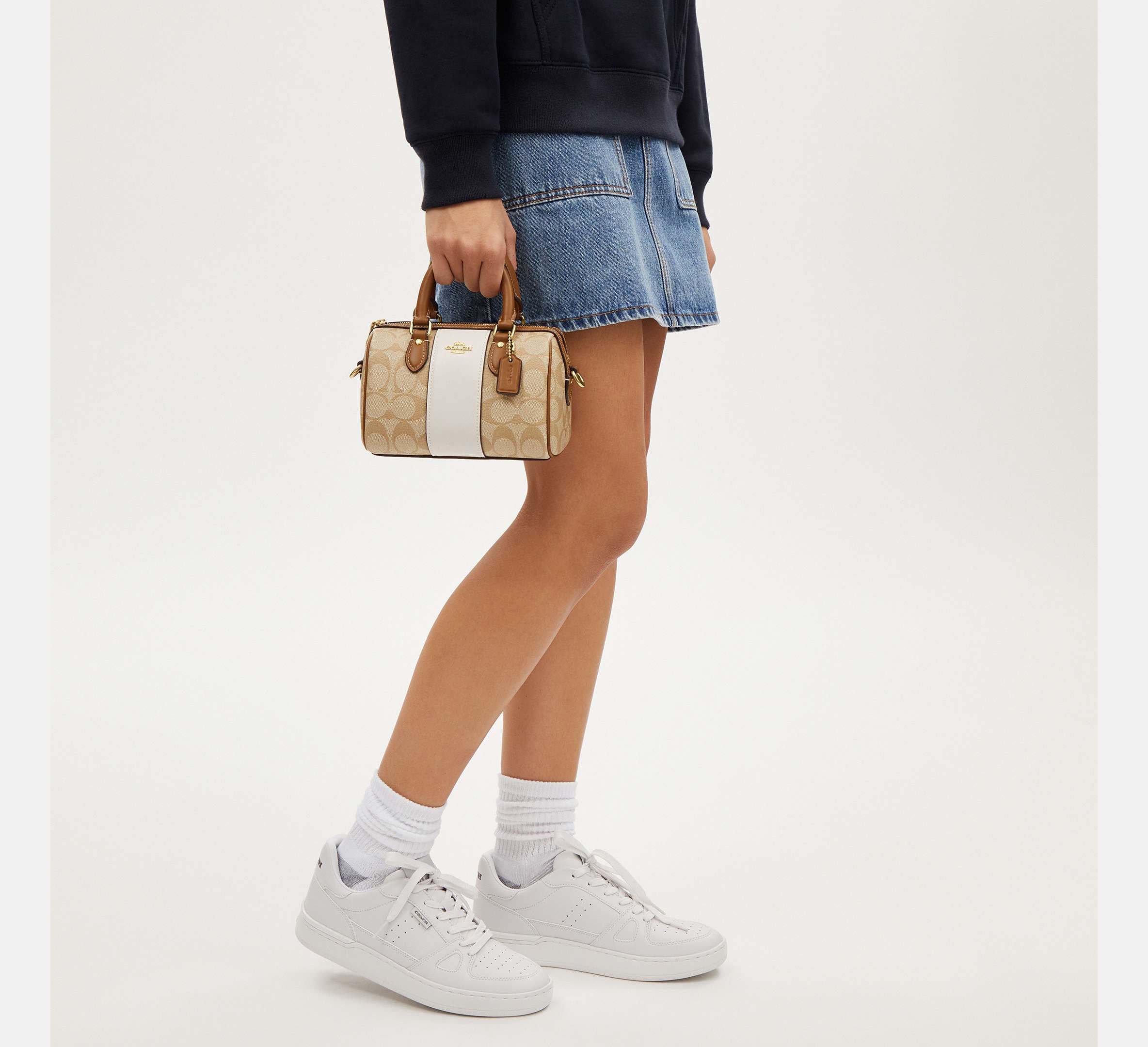 (PREORDER) COACH - Mini Rowan Crossbody In Signature Canvas With Stripe CR243